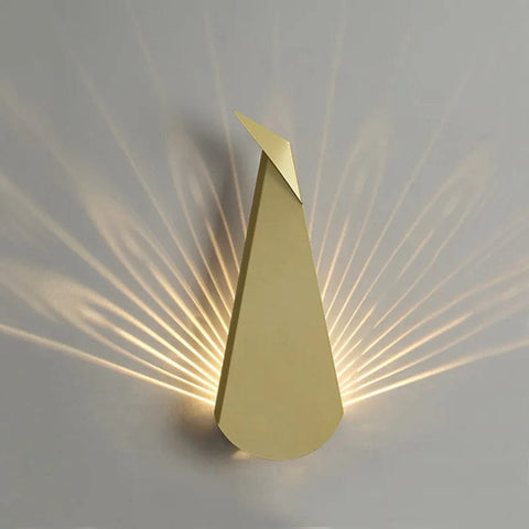 applique murale LED interieure or