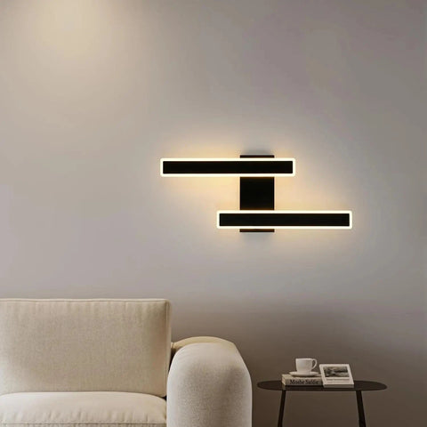 applique murale rectangulaire noire