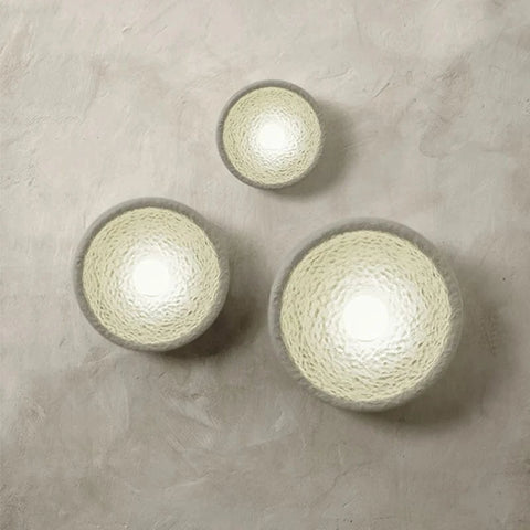 applique murale ronde blanche