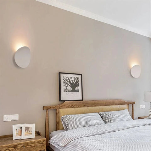 applique murale ronde design blanche chambre