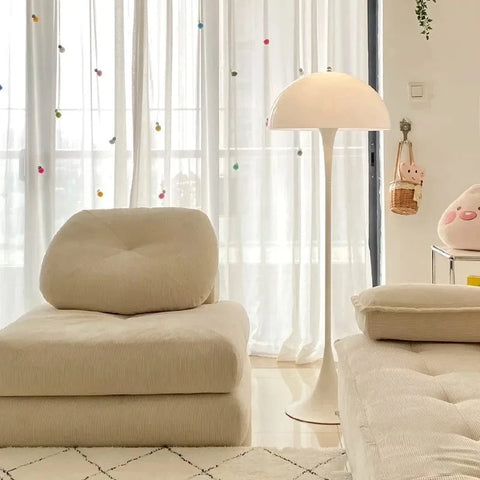 lampadaire champignon blanc pour salon