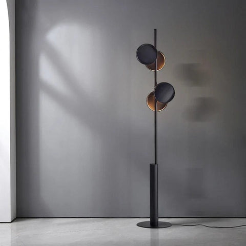 lampadaire led design noir