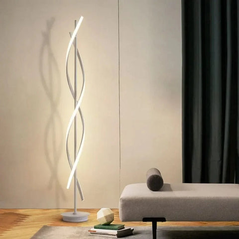 lampadaire moderne design blanc