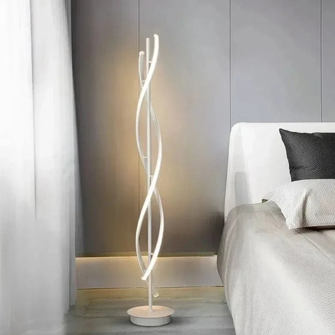 lampadaire moderne design blanc