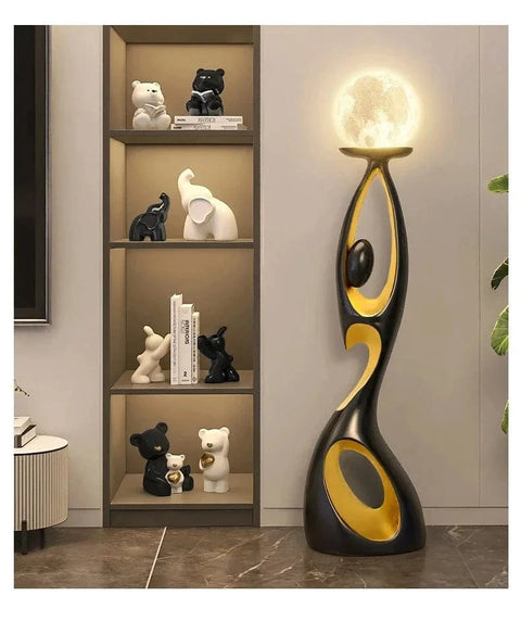 Lampe LED de Luxe Créative en Résine, Luminaire Décoratif d'Nik, Idéal pour un Salon, un Meuble TV ou un Plancher, Nouveau Modèle