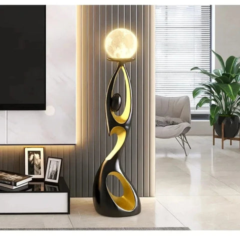 Lampe LED de Luxe Créative en Résine, Luminaire Décoratif d'Nik, Idéal pour un Salon, un Meuble TV ou un Plancher, Nouveau Modèle