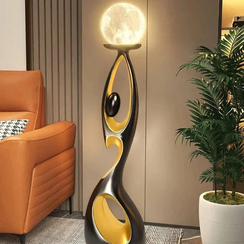 Lampe LED de Luxe Créative en Résine, Luminaire Décoratif d'Nik, Idéal pour un Salon, un Meuble TV ou un Plancher, Nouveau Modèle