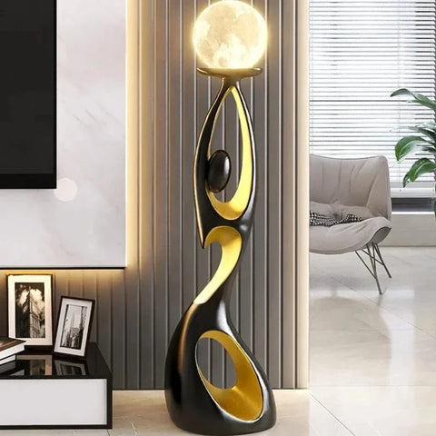 Lampe LED de Luxe Créative en Résine, Luminaire Décoratif d'Nik, Idéal pour un Salon, un Meuble TV ou un Plancher, Nouveau Modèle