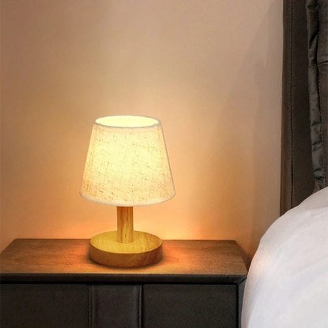 lampe de chevet en bois