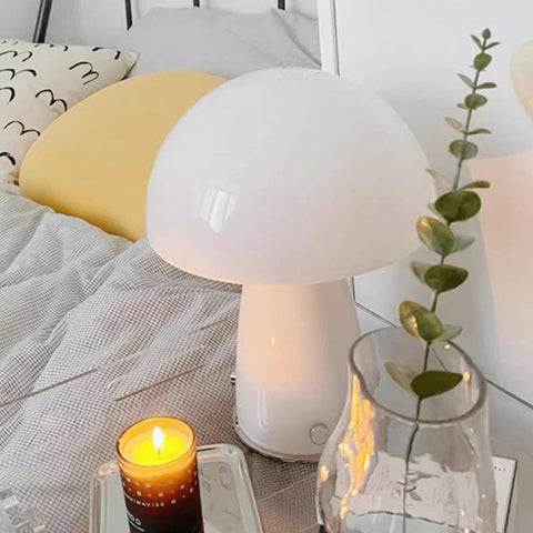 lampe champignon blanche