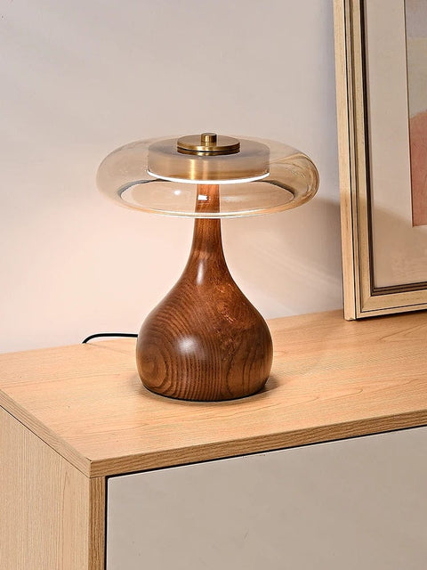 lampe de chevet en bois