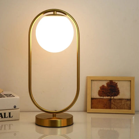 lampe de chevet en or