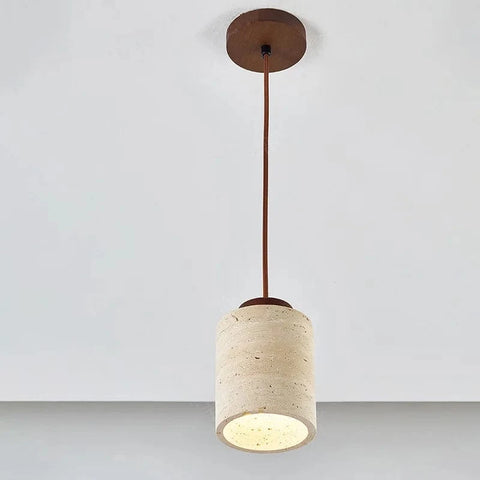 lustre en pierre japandi