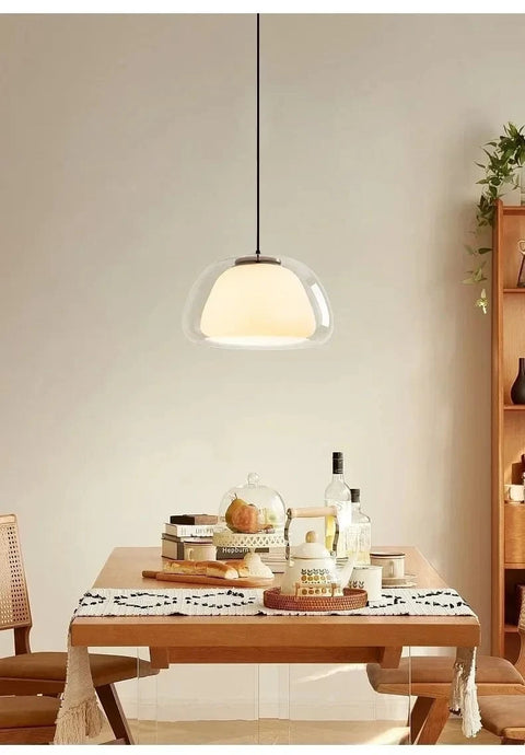 lustre minimaliste blanc japandi