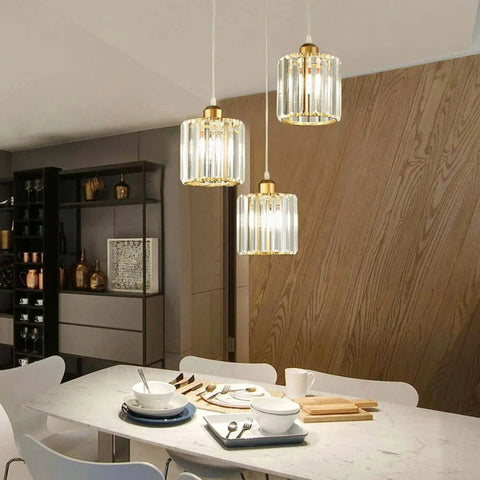 lustre suspendu en cristal