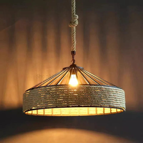 plafonnier bambou