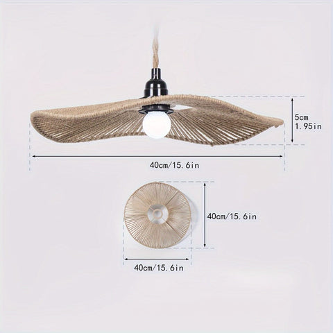 plafonnier en paille dimensions
