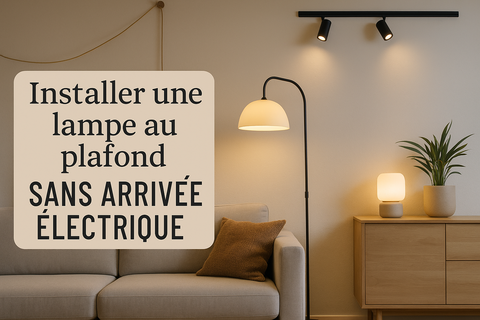 Comment installer une lampe au plafond sans arrivée électrique ?