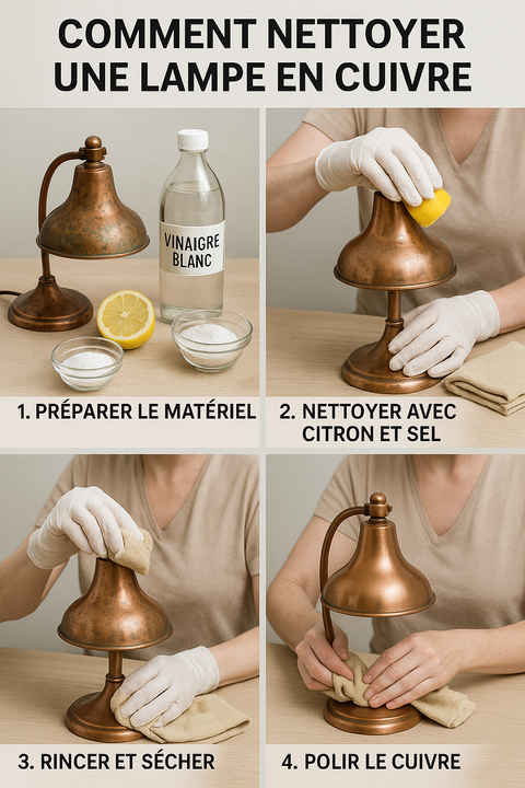 Comment nettoyer une lampe en cuivre : Guide complet et astuces naturelles
