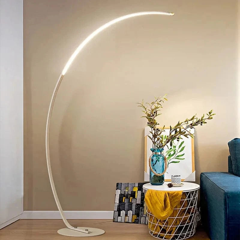 Lampadaire LED salon blanc