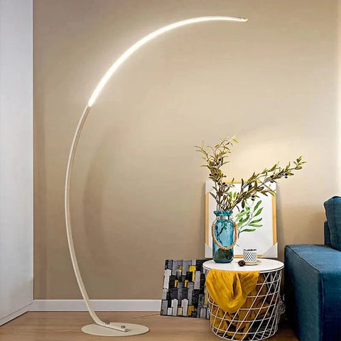 Lampadaire LED salon blanc