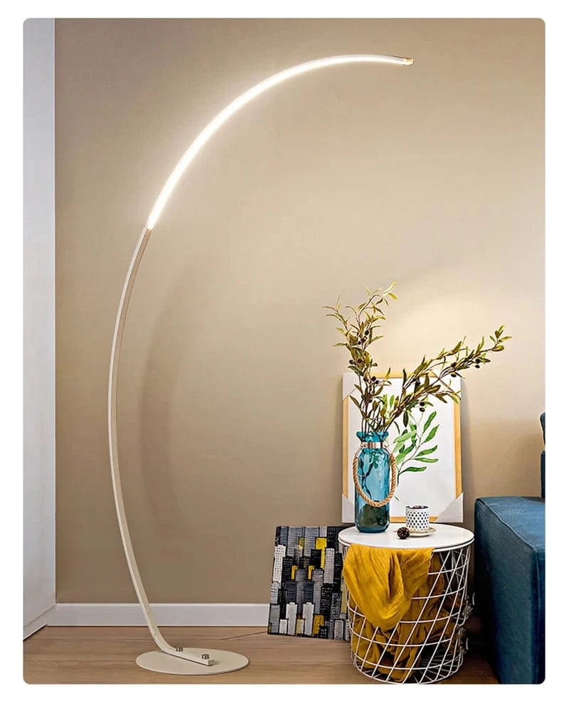 Lampadaire blanc salon LED