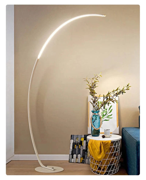 Lampadaire blanc salon LED