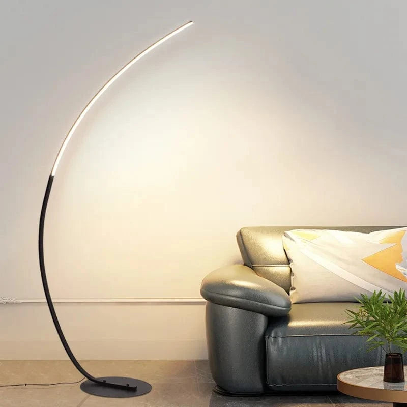 Lampadaire noir LED salon