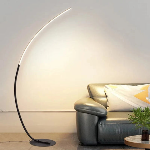 Lampadaire noir LED salon