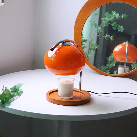 Lampe de chevet rouge