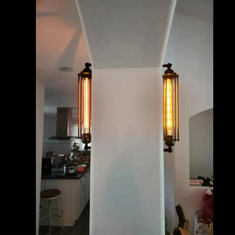 Ampoule E27 T30 Edison / Filament Vintage / 2700K / Verre Ambré Blanc Chaud