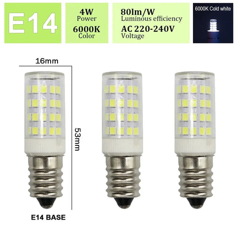 Ampoule LED G9, 3W, 2W, AC 220V, 230V, Lampe LED G9 E14 SMD2835, Lumière de maïs G9, Remplacer 30W, 40W, Réfrigérateur halogène, Lumières LED domestiques, 3 pièces