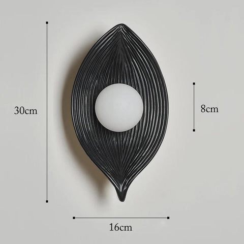 applique LED murale noire