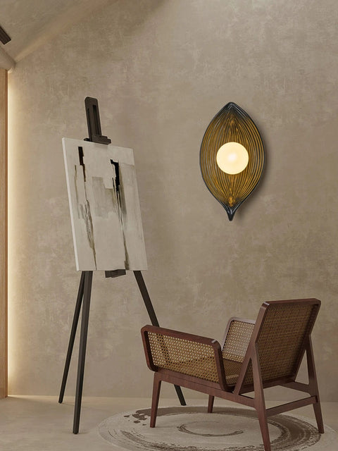 applique murale LED marron salon