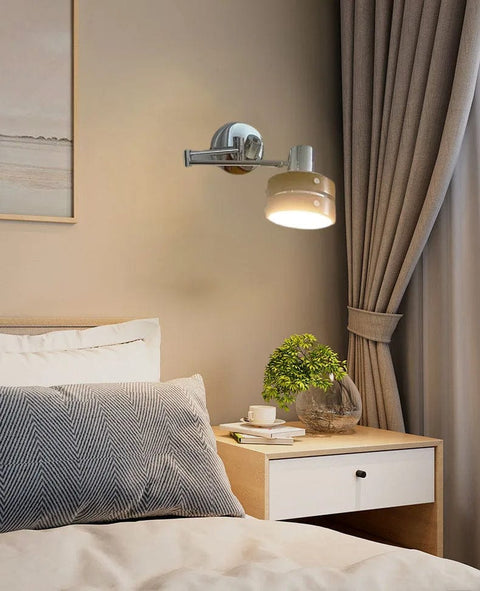 applique murale beige bois design chambre