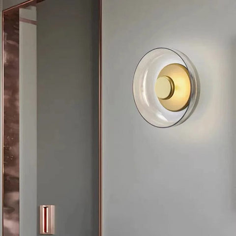 applique murale blanche or scandinave