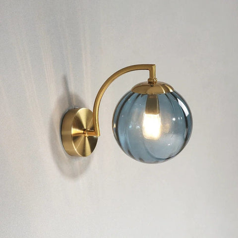 applique murale bleue