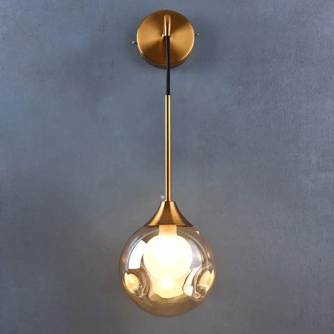 applique murale boule verre
