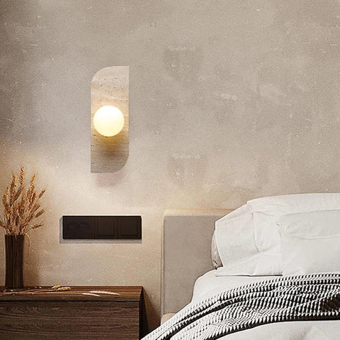 applique murale chambre en travertin