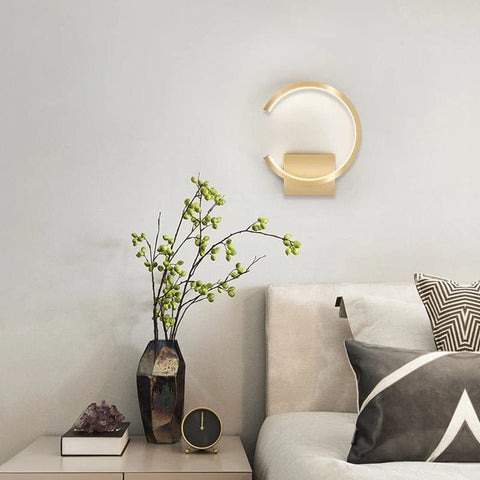 applique murale doree salon