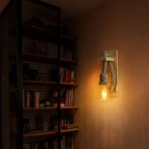 applique murale forme de corde dans la chambre