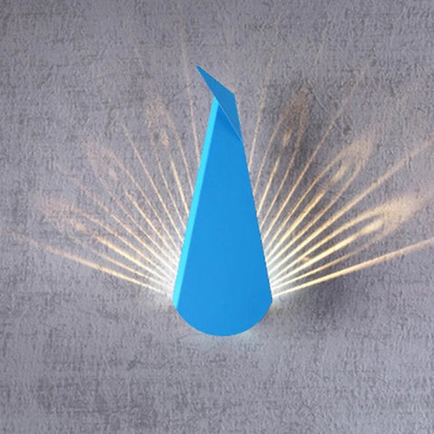 applique murale interieure LED bleue maison