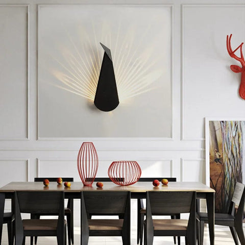 applique murale interieure LED noire