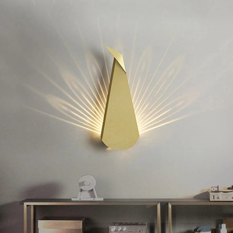 applique murale interieure LED or