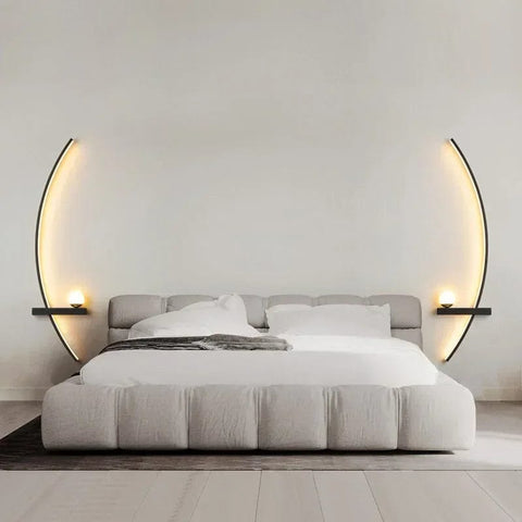 applique murale moderne chambre en noir 