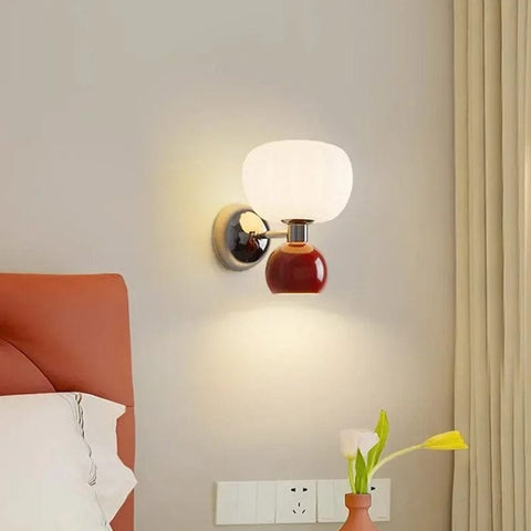 applique murale moderne chambre rouge