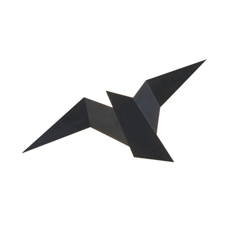 applique murale oiseau en noir