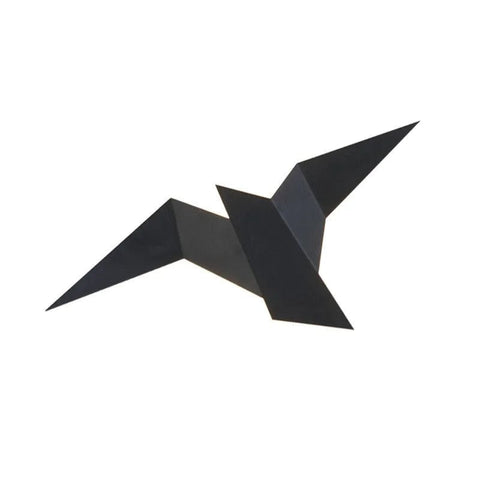 applique murale oiseau en noir
