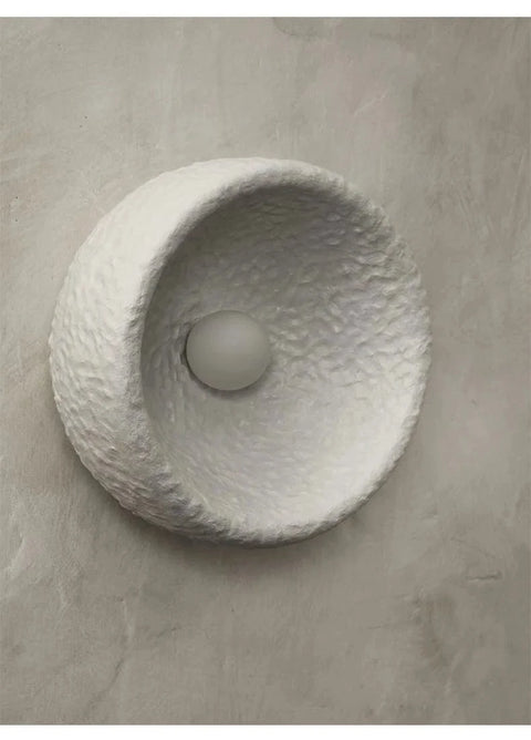 applique murale ronde texture