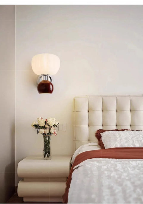 applique murale rouge moderne chambre